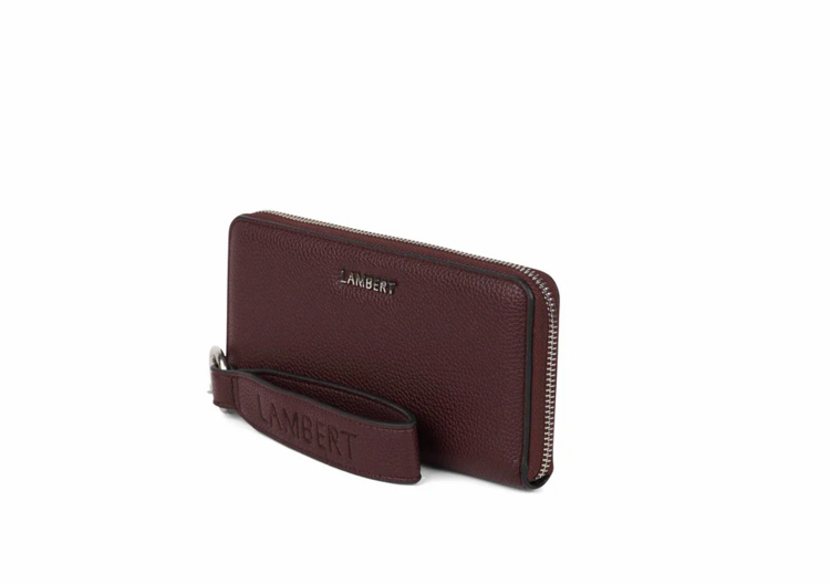 LAMBERT | Le Mina - Portefeuille en cuir vegan - Mahogany