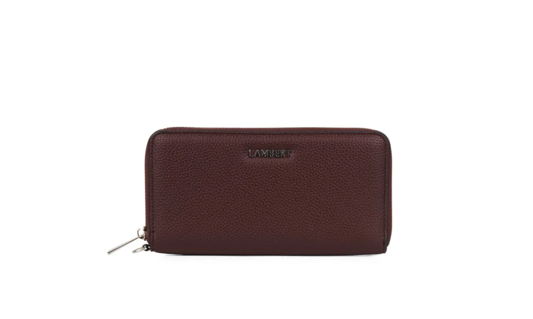 LAMBERT | Le Mina - Portefeuille en cuir vegan - Mahogany