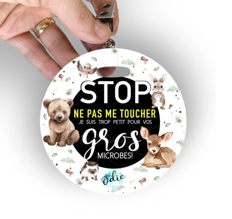 CRÉATIONS ODIE | Afichette "Ne Pas Toucher" - Dans la forêt