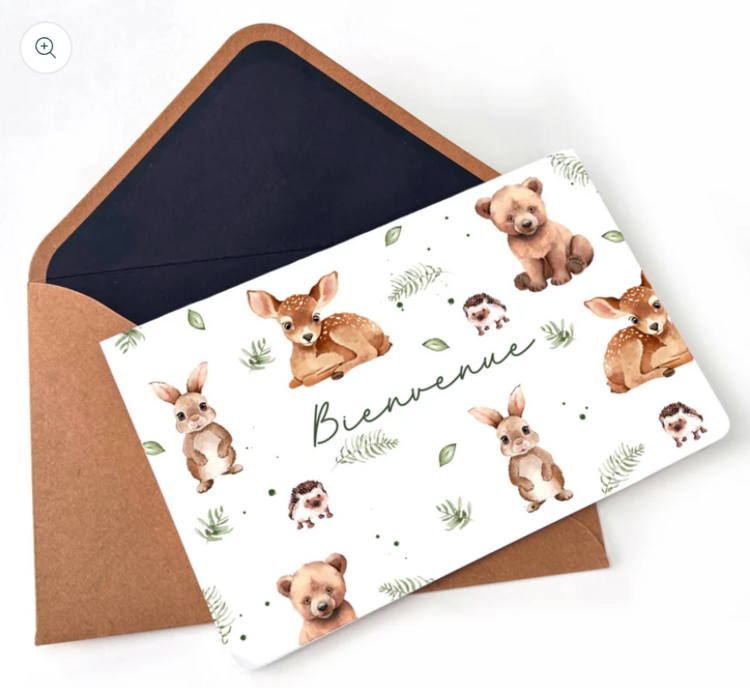 CRÉATIONS ODIE | Carte de souhait - Bienvenue
