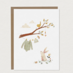 MIMOSA DESIGN | Carte de souhaits pour shower grand format - Douce attente