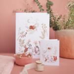 MIMOSA DESIGN | Carte de souhaits pour shower grand format - Tendresse
