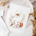 MIMOSA DESIGN | Carte de souhaits pour shower grand format - Tendresse