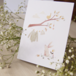 MIMOSA DESIGN | Carte de souhaits pour shower - Douce attente