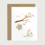 MIMOSA DESIGN | Carte de souhaits pour shower - Douce attente