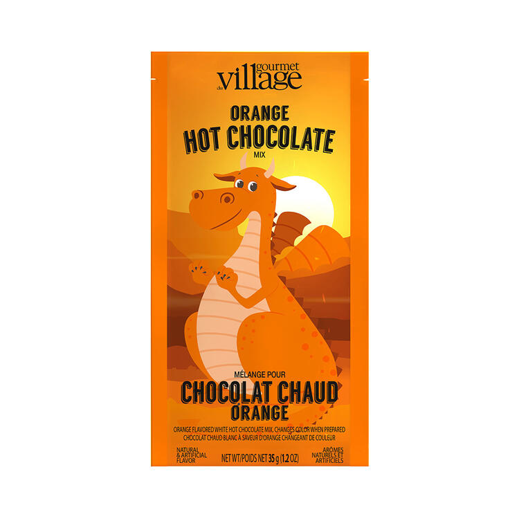 GOURMET VILLAGE | Chocolat Chaud Blanc à Saveur d'Orange - Dragon orange