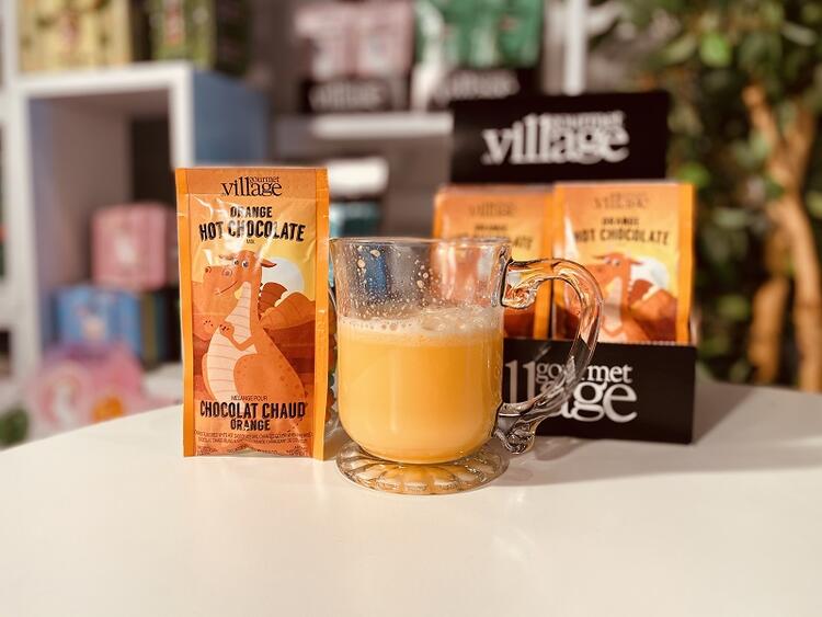 GOURMET VILLAGE | Chocolat Chaud Blanc à Saveur d'Orange - Dragon orange