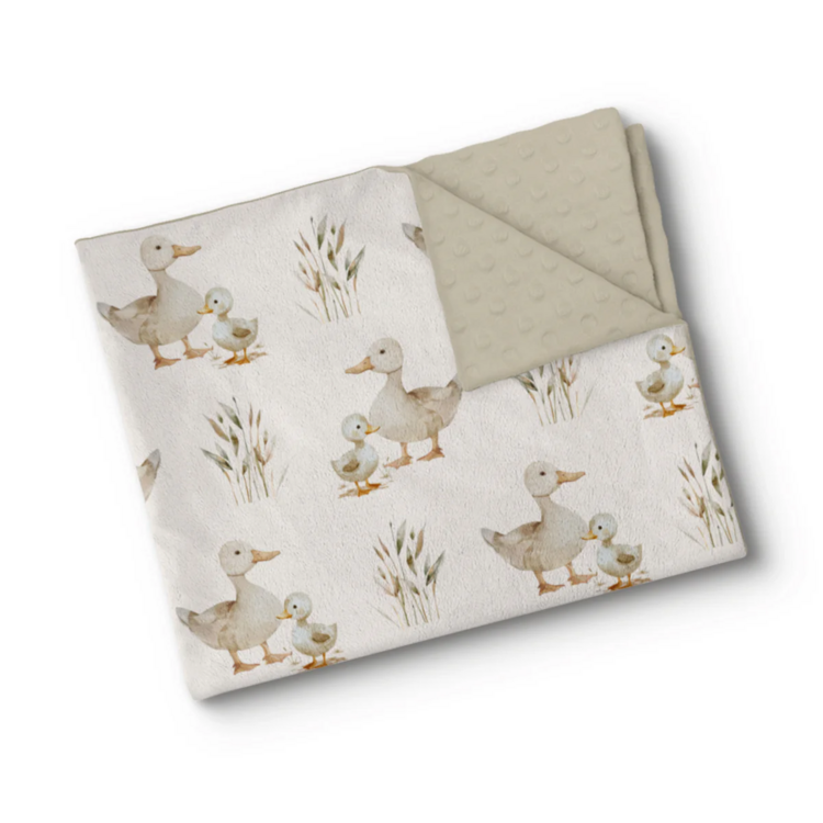 OLEOOPS | Couverture Minky - Canes et canetons