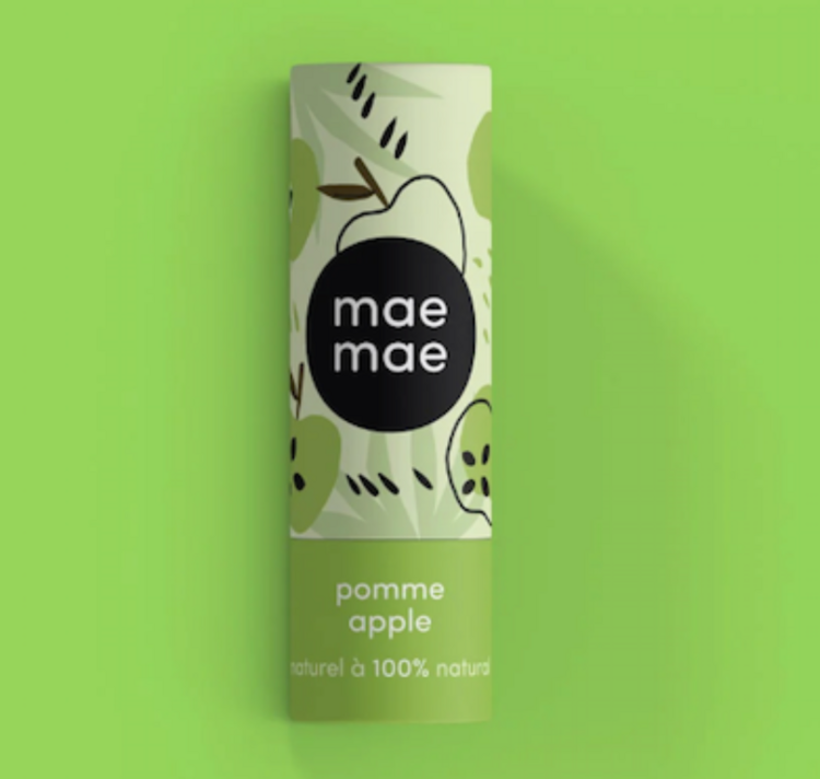 MAE MAE | Baume à Lèvres Naturel à la Pomme Verte