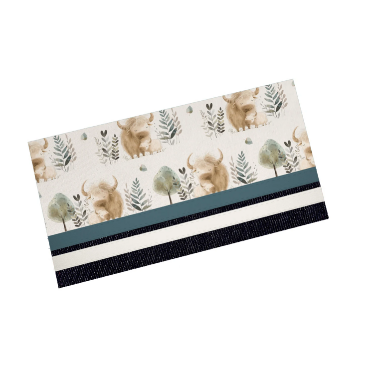 OLEOOPS | Protège Carnet de Santé - Maman et bébé vaches highland