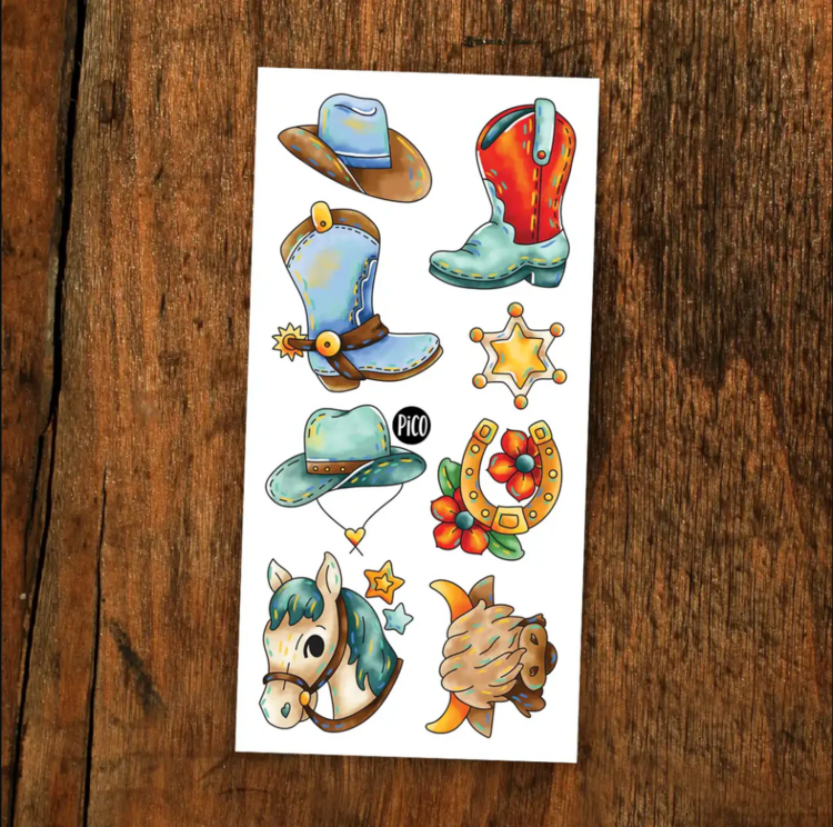 PiCO | Tatouage Temporaire - Le western