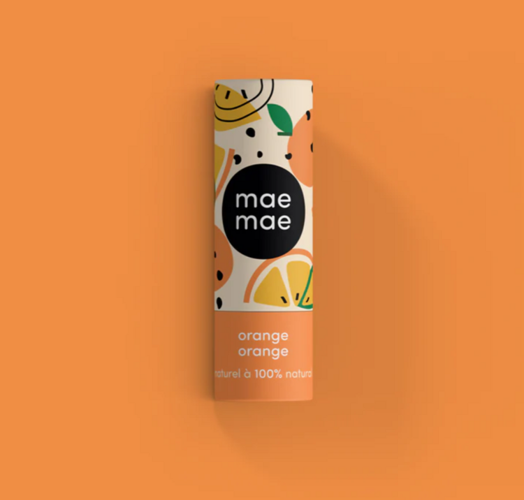 MAE MAE | Baume à Lèvres Naturel à l'Orange