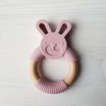 CRÉATION JADE | Anneau de Dentition - Lapin - Rose antique