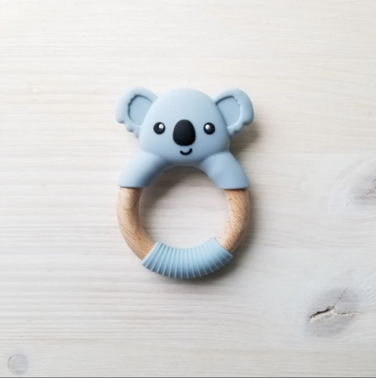 CRÉATION JADE | Anneaux de Dentition - Koala - Bleu