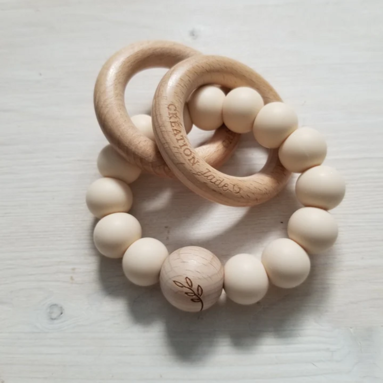 CRÉATION JADE | Hochet Minimaliste - Avoine