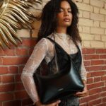 LAMBERT | Le Audrey - Sac à main 2-en-1 en cuir vegan - Noir