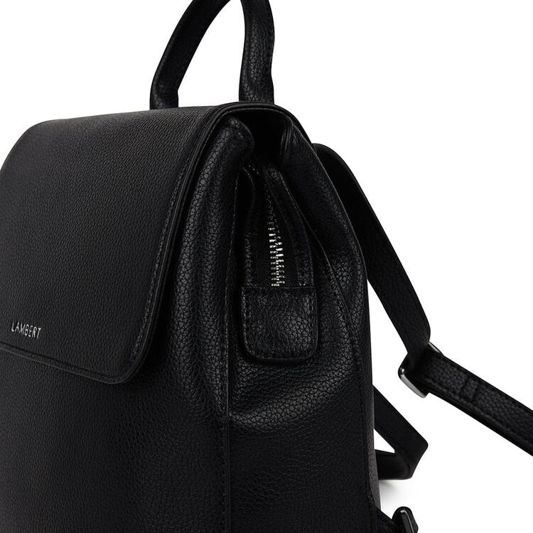 LAMBERT | Le Cynthia - Sac à dos en cuir vegan - Noir