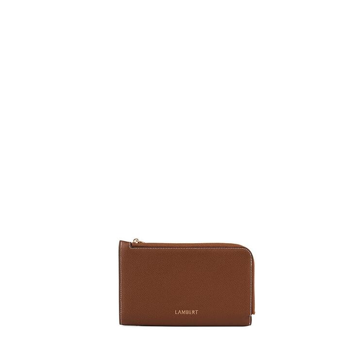 LAMBERT | Le Quinn - Portefeuille en cuir vegan - Hazelnut