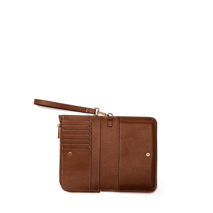 LAMBERT | Le Quinn - Portefeuille en cuir vegan - Hazelnut