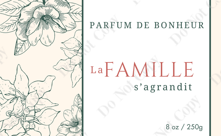 BEBE MEGHAN | Bougie de Cire de Soja - Naissance #28 - 8 oz