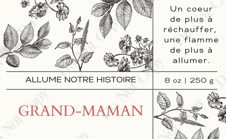 BEBE MEGHAN | Bougie de Cire de Soja - Grand-maman #32 - 8 oz