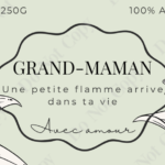 BEBE MEGHAN | Bougie de Cire de Soja - Grand-maman #30 - 8 oz