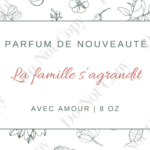 BEBE MEGHAN | Bougie de Cire de Soja - La famille s'agrandit #5 - 8 oz