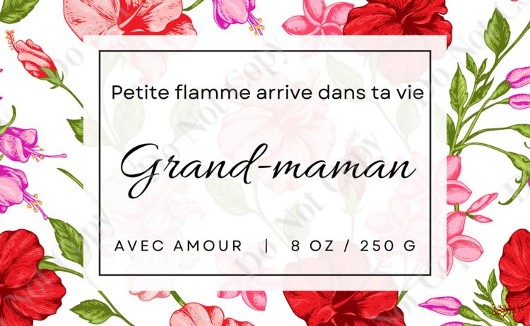 BEBE MEGHAN | Bougie de Cire de Soja - Grand-maman #26 - 8 oz