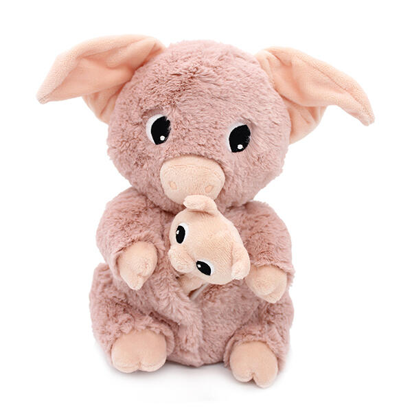 LES DÉGLINGOS | Les Ptipotos - Maman et bébé, Barbekiou  le cochon - Rose