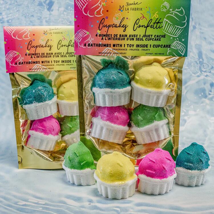 LA FABRIK | Bombe de Bain Surprise - Cupcakes confetti