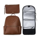 LAMBERT | Le Vicky - Sac à couches en cuir vegan - Hazelnut
