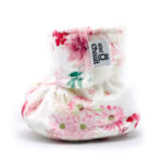 BEBE Ô CHAUD | Pantoufles à Velcro - Floral rose (9-18 mois)