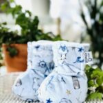 BEBE Ô CHAUD | Pantoufles à Velcro - Mouette (3-6 mois)
