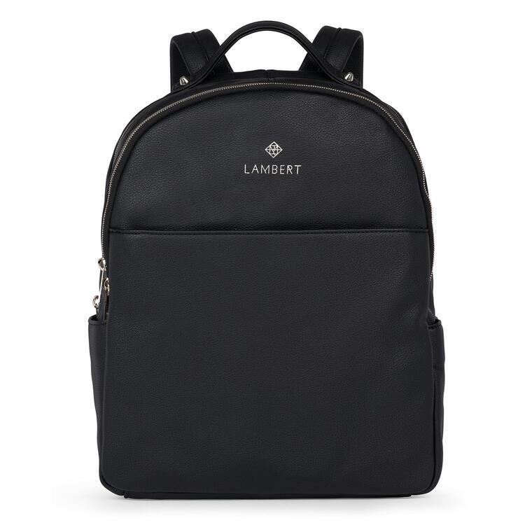 LAMBERT | Le Charlotte - Sac à dos en cuir vegan - Noir