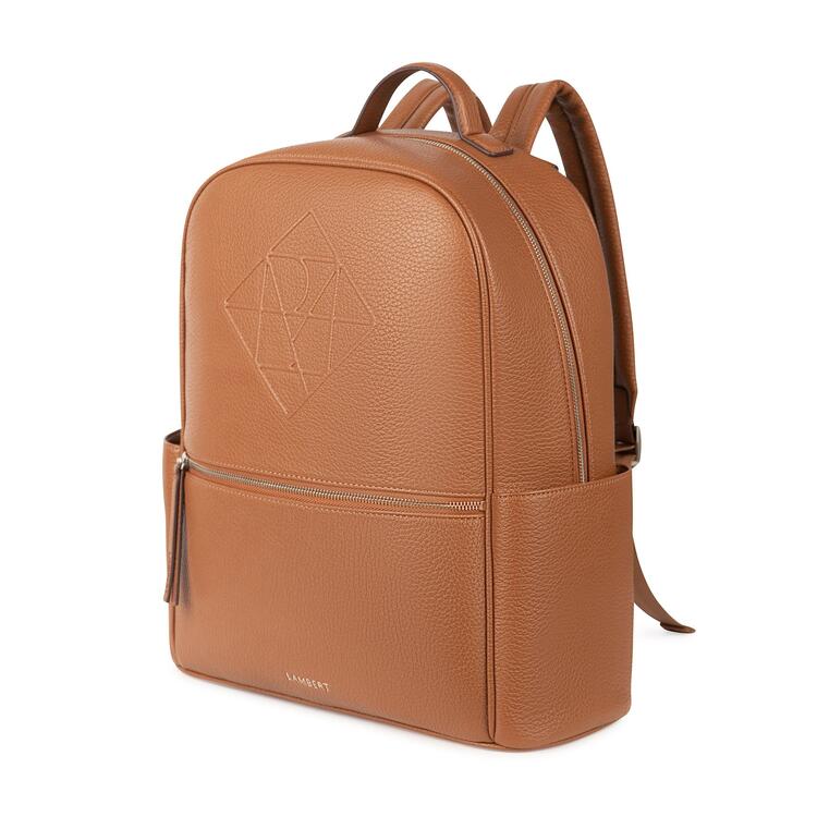 LAMBERT | Le Vicky - Sac à couches en cuir vegan - Affogato