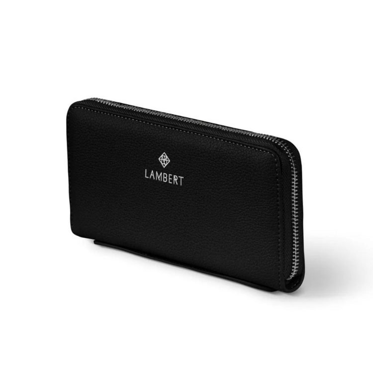 LAMBERT | Le Meli - Portefeuille en cuir vegan - Noir