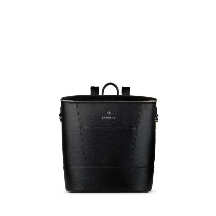 LAMBERT | Le Mia - Sac à couches en cuir vegan - Noir