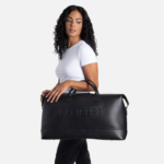 LAMBERT | Le June - Sac de voyage fourre-tout en cuir vegan - Noir