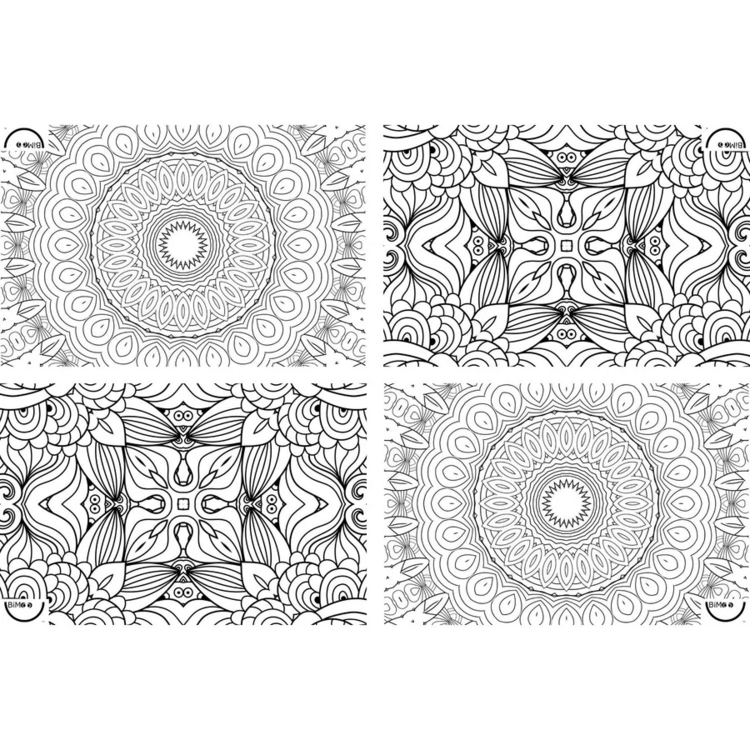 BIMOO | Nappe à Colorier - Mandala - 60x90