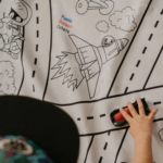BIMOO | Nappe à Colorier - Transport - 45x45