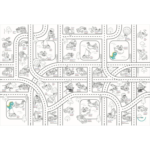 BIMOO | Nappe à Colorier - Transport - 45x45