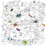 BIMOO | Nappe à Colorier - Phonologie - 45x45