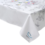 BIMOO | Nappe à Colorier - Carte du monde - 45x45