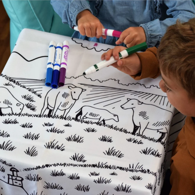 BIMOO | Nappe à Colorier - Paysage - 45x45