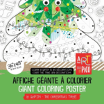 PiCO | Affiche à colorier Géante - Le sapin