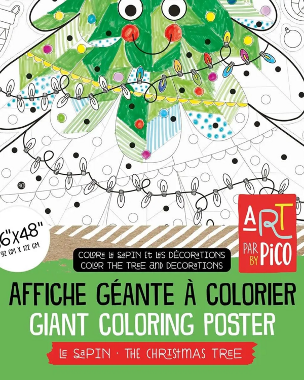 PiCO | Affiche à colorier Géante - Le sapin