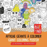 PiCO | Affiche Géante à Colorier - Les monstres