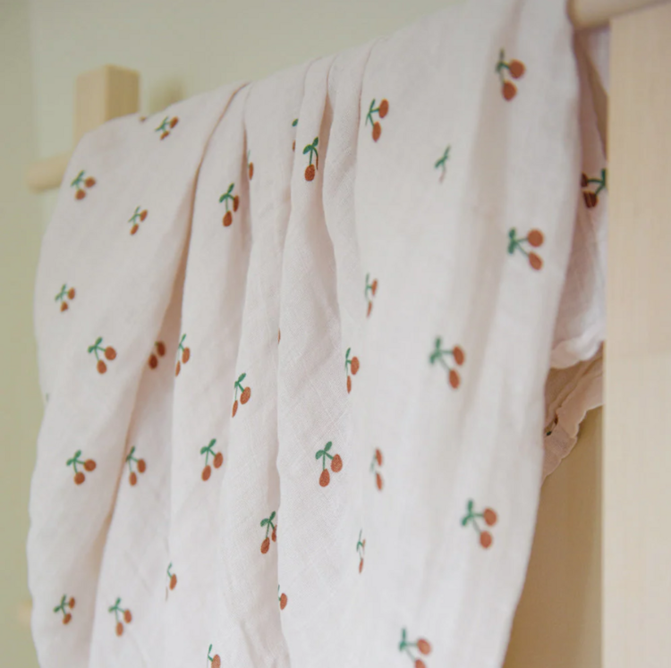 LA PETITE OURSE | Mousseline - Cerise