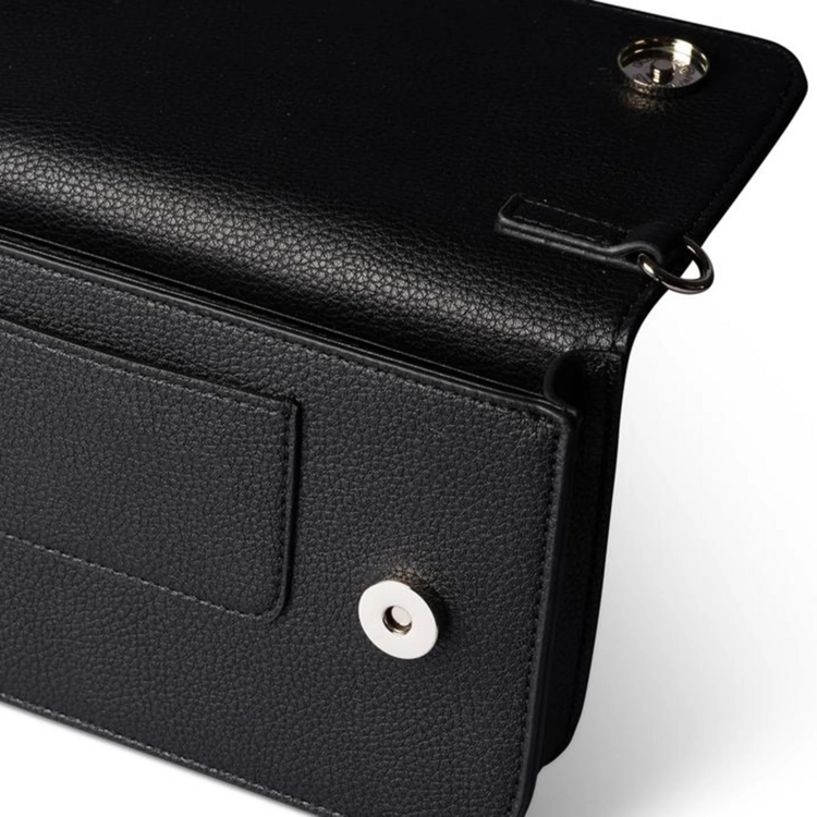LAMBERT | Le Gabrielle - Sac à main 3-en-1 en cuir vegan dusty - Noir