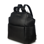 LAMBERT | Le Nala - Sac à couches en cuir vegan - Noir